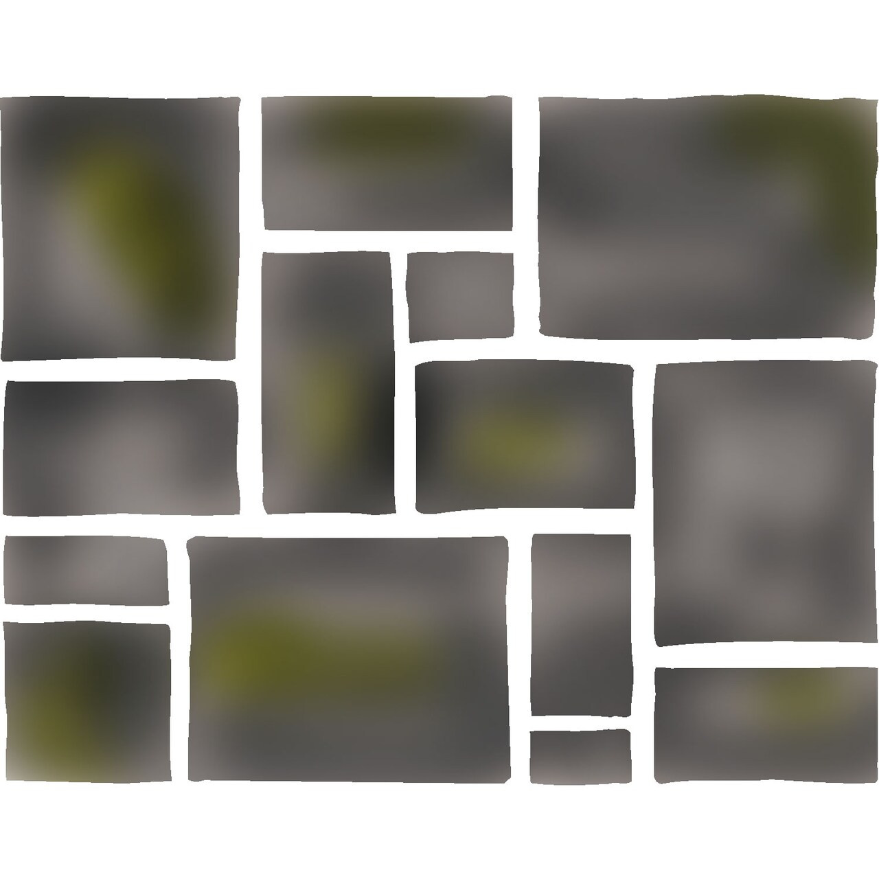 Flagstone Wall Stencil | 2624 by Designer Stencils | Pattern Stencils |